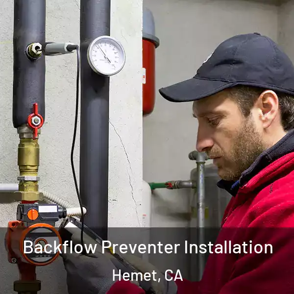  Backflow Preventer Installation Hemet, CA