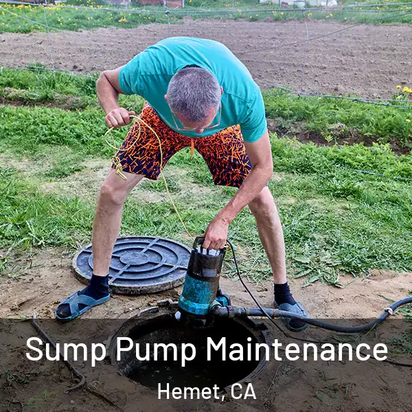  Sump Pump Maintenance Hemet, CA